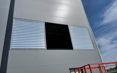 Fassadenlüftung Logistikhalle | Augsburg